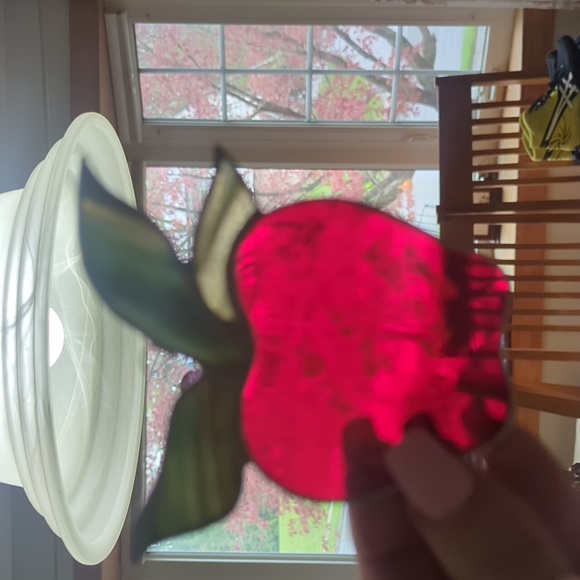 Apple Stained Glass Sun Catcher - Picture 3 of 4
